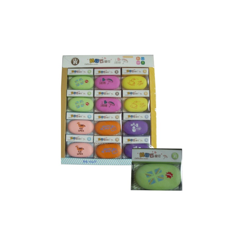 36 PEZZI - GOMMA OVALE COLOR PER MATITA HR-01417 36 PEZZI - GOMMA OVALE COLOR PER MATITA HR-01417