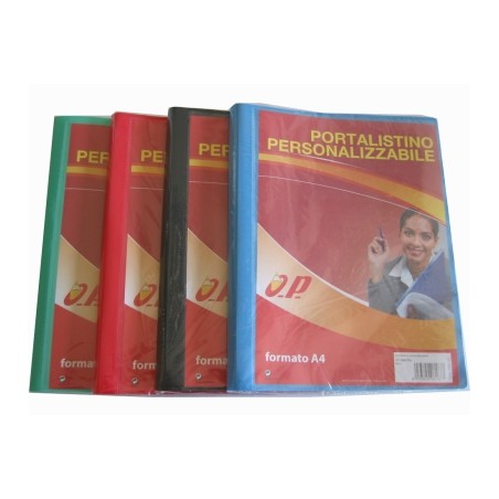 1 - O.P. Portalistini soft display A4 40 bustine colore rosso OP5.143