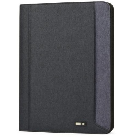 Portablocco Niji City Time formato A4 in tessuto bicolore, blu e blu scuro - 61501