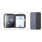 NIJI - CITY TIME PortaBlocco A4 in Tessuto con Zip col.Grigio Scuro 61741