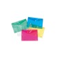 ITERNET Busta portadocumenti con bottone colori ass. 5 pz. 7016