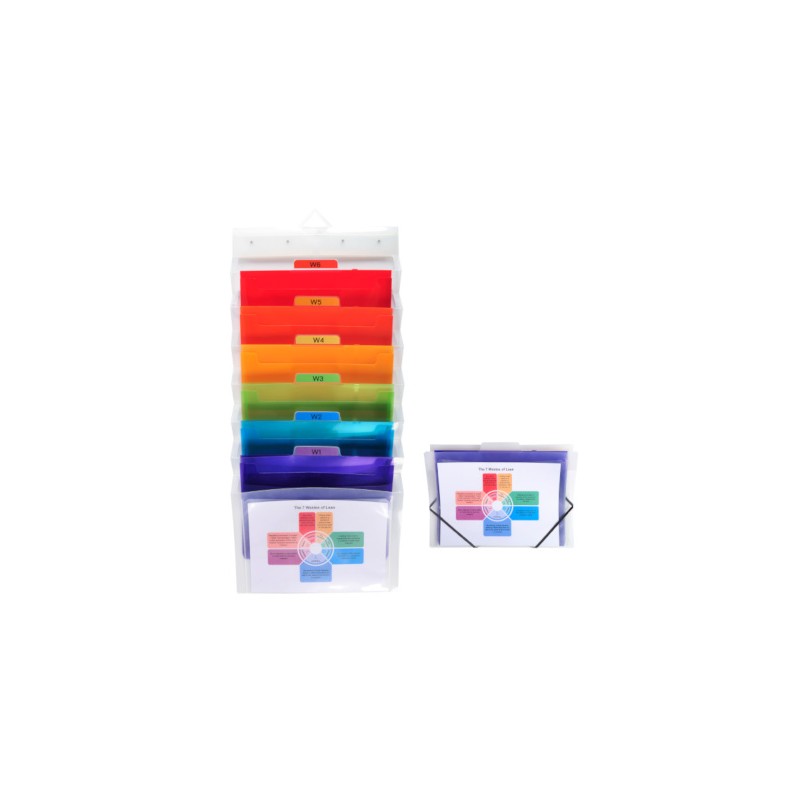 EXACOMPTA Portadocumenti da muro 6 Scomparti Colorati 36x26cm 55898E EXACOMPTA Portadocumenti da muro 6 Scomparti Colorati 36x26cm 55898E