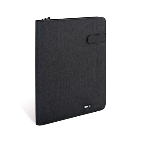 Portablocco Niji City Time formato A4 in poliestere, colore nero - 61917