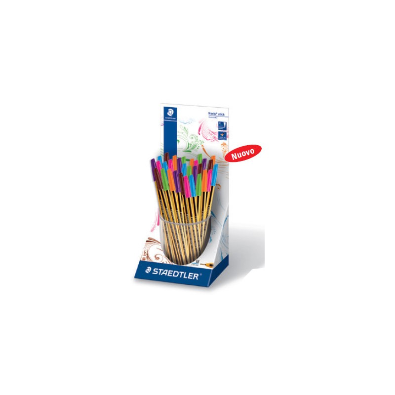 STAEDTLER Penna a sfera 434 noris stick 1,0mm colori ass. 30 PZ STAEDTLER Penna a sfera 434 noris stick 1,0mm colori ass. 30 PZ