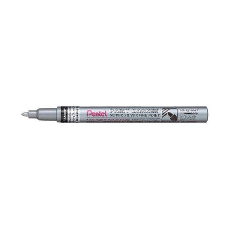 Pentel Paint Marker MSP10-Z punta tonda 1.5 mm argento 12 Pz