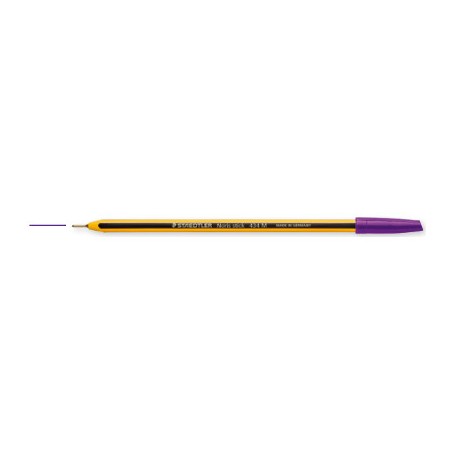1 - STAEDTLER Scatola 10 penna a sfera 434 noris stick viola 1,0mm