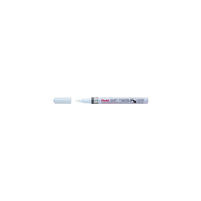 Pentel Fine Paint Marker MSP10-W marker punta tonda 1,8 mm bianco 12 pz Pentel Fine Paint Marker MSP10-W marker punta tonda 1,8 mm bianco 12 pz