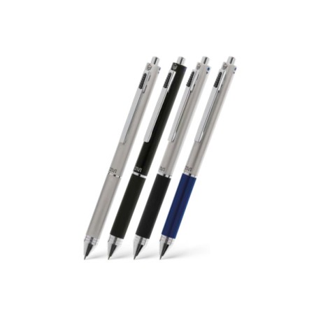 Penna multifunzione Niji Quad-Point 4 in 1, sfera blu, nera e rossa e portamine 0,5 mm, con astuccio - 4910