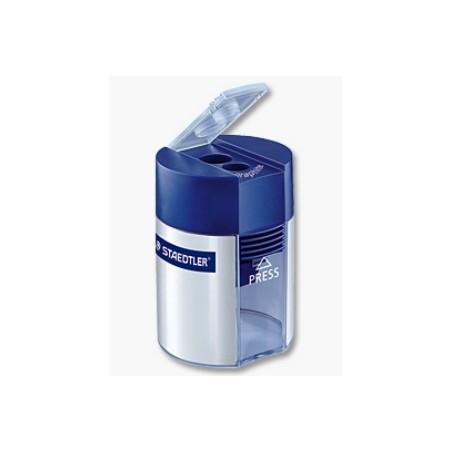 1 - STAEDTLER Temperamatite a 2 Fori con Serbatoio e Tappo Apri e Chiudi 512-001