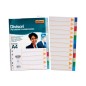 Divisori formato A4 con 12 tacche colorate in plastica 01/125 Divisori formato A4 con 12 tacche colorate in plastica 01/125