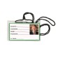 PORTA BADGE LEBEZ C/LACCIO NERO -100pz 10,5x6,7 31-100-N