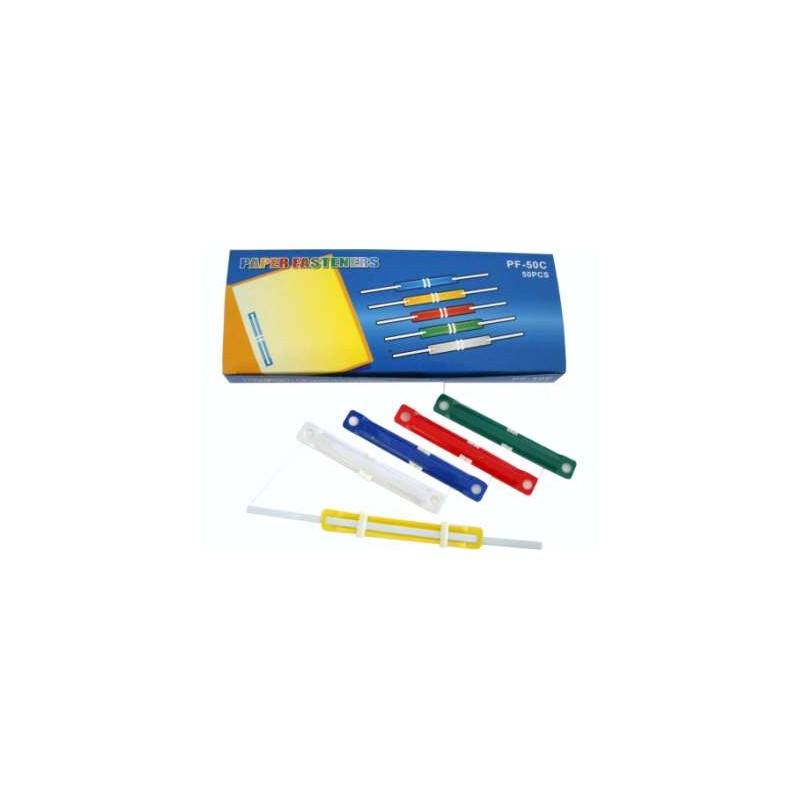 FASTENER Per Rilegatura 50 pz Colori Assortiti FASTENER Per Rilegatura 50 pz Colori Assortiti