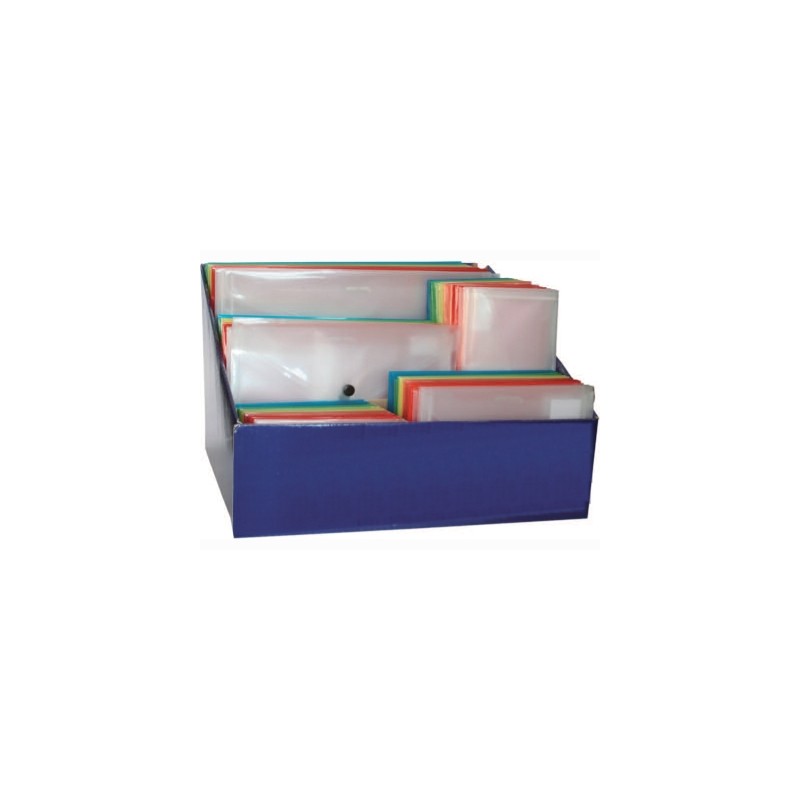 Busta portadocumenti con bottone colori ass. 120 pz. 01/214/ES