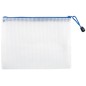 BUSTA PORTADOC. PVC C/ZIP A5 RETE TRASP. ASS. 10PZ. 01/443