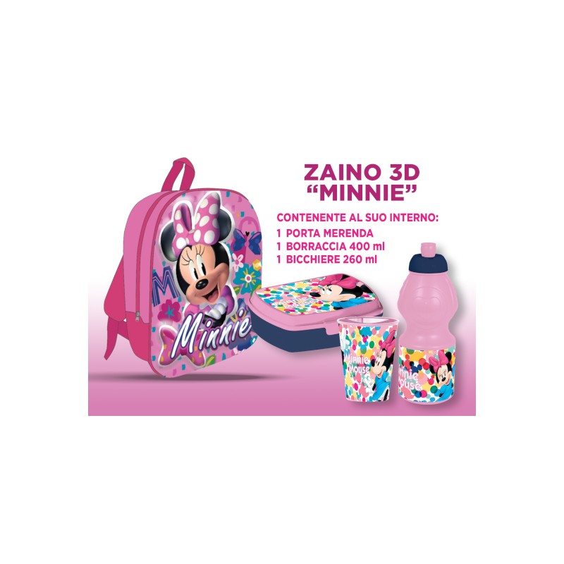 ZAINETTO 3D MINNIE C/ACCESSORI VP1227MN ZAINETTO 3D MINNIE C/ACCESSORI VP1227MN