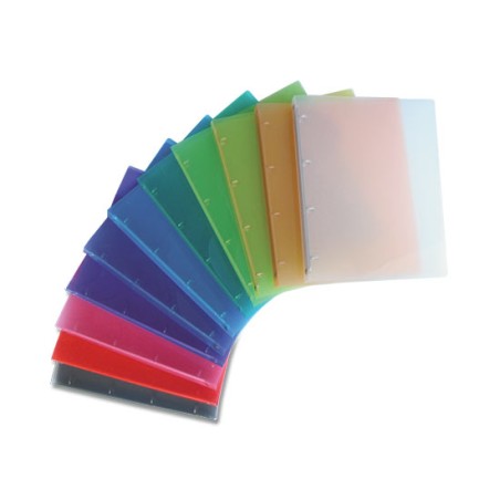 1 - NIKOFFICE Raccoglitore in PPL 4 Anelli d.16mm 22x30 cm - Colori Assortiti 01/172-4N