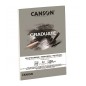 Canson blocco per tecniche miste Graduate Mix Media grigio A4 220 g/m² 30 fogli collato C400110371