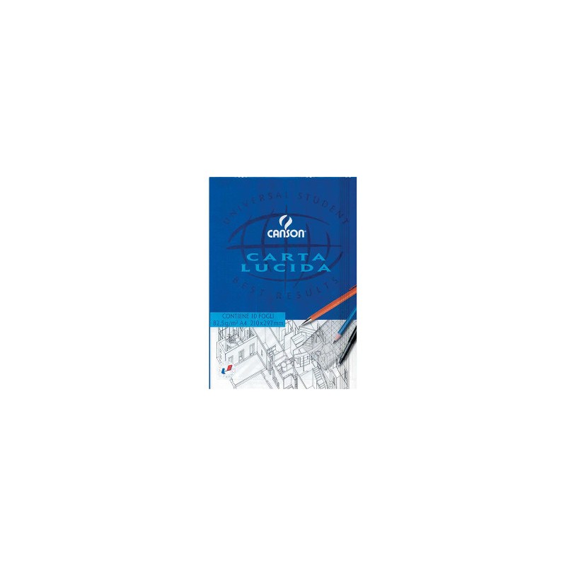 Canson Blocco Carta Lucida 21x29,7 cm 80 g/m² 10 fogli C200005825 Canson Blocco Carta Lucida 21x29,7 cm 80 g/m² 10 fogli C200005825