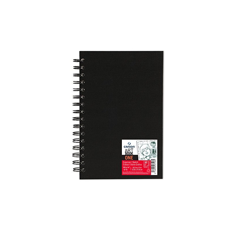 Canson sketchbook spiralato Art Book One 21,6x27,9 cm 100 g/m² 80 fogli C400039212 Canson sketchbook spiralato Art Book One 21,6x27,9 cm 100 g/m² 80 fogli C400039212