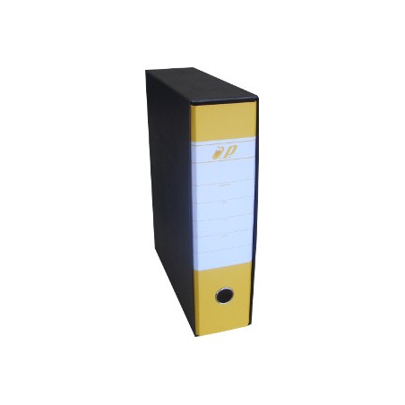 1 - O.P. Registratore d'archivio con custodia protocollo d.8 giallo OP