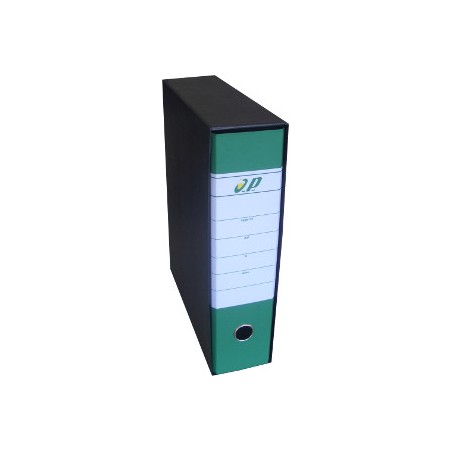 1 - O.P. Registratore d'archivio con custodia protocollo d.8 verde OP