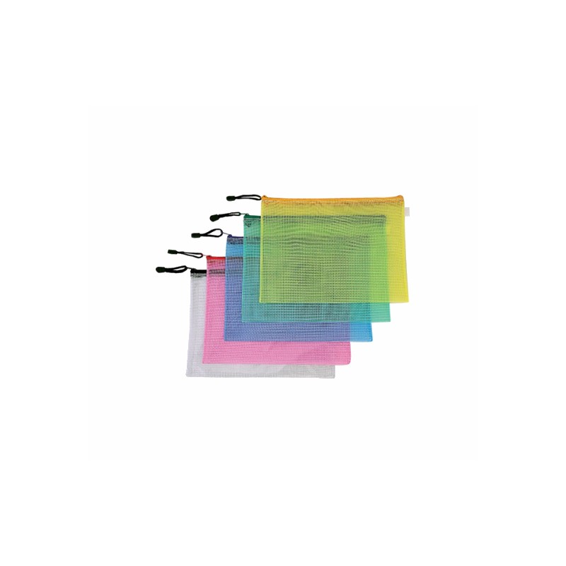 BUSTA PORTADOC. C/ZIP 295x220 RETE TRASP. ASS. 12PZ. 01/183 BUSTA PORTADOC. C/ZIP 295x220 RETE TRASP. ASS. 12PZ. 01/183