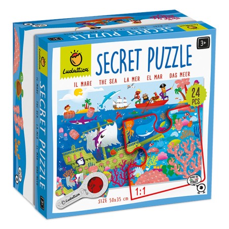 1 - LUDATTICA  SECRET PUZZLE 24 PCS IL MARE 21894