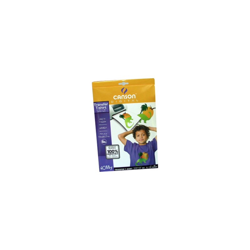 Canson carta transfer per T-shirt scure A4 5 fogli 987-240 Canson carta transfer per T-shirt scure A4 5 fogli 987-240