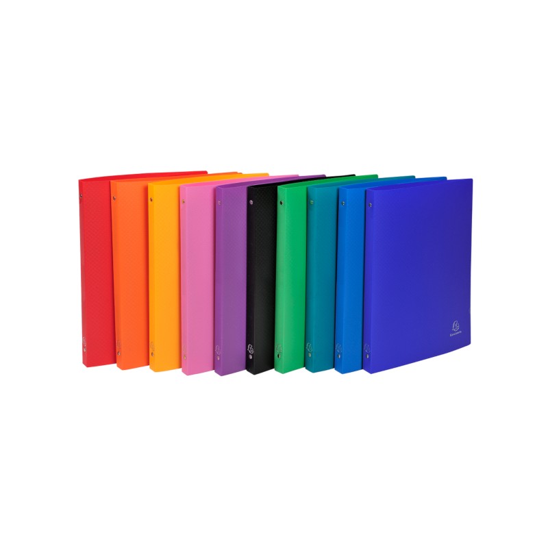 Exacompta Raccoglitore a 4 Anelli D. 15 mm 22x30 cm PPL Opaco Colori Assortiti 51199E Exacompta Raccoglitore a 4 Anelli D. 15 mm 22x30 cm PPL Opaco Colori Assortiti 51199E
