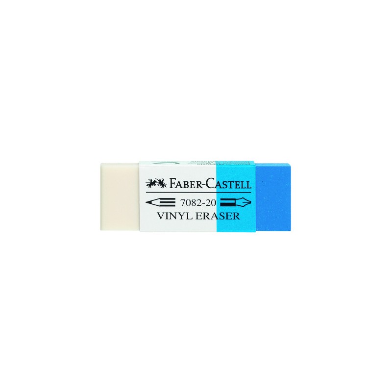 20 PEZZI - GOMMA BIUSO FABER BIANCA/AZZURRA 188220 20 PEZZI - GOMMA BIUSO FABER BIANCA/AZZURRA 188220