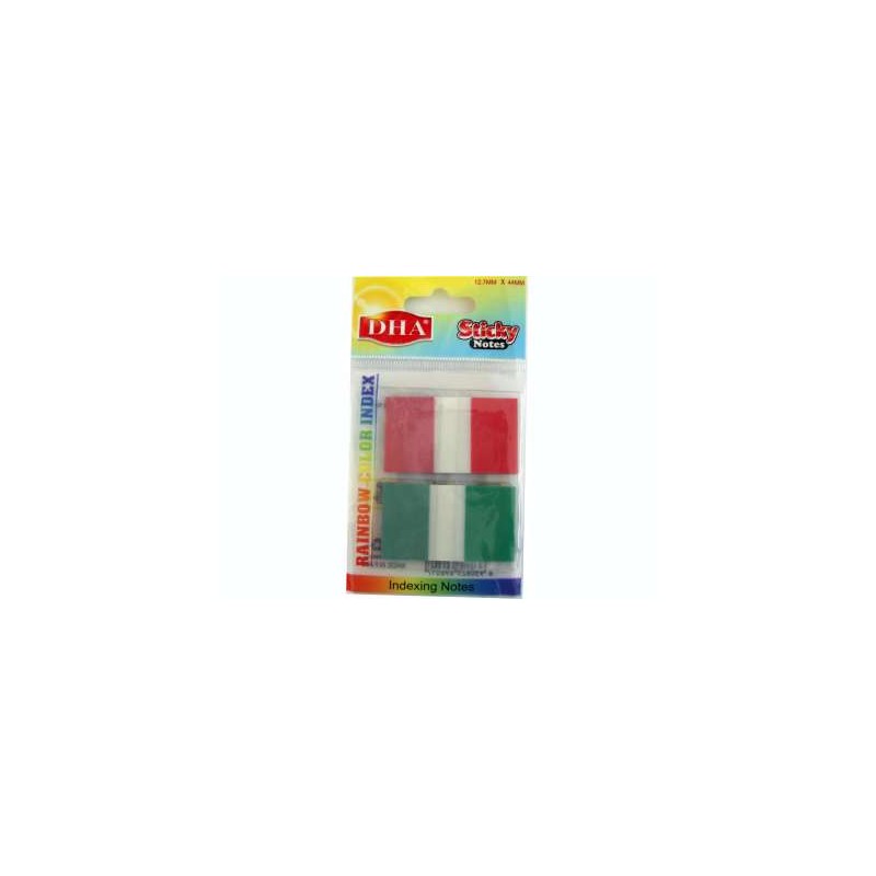 Segnapagina adesivo plastificato 2 colori rosso verde Segnapagina adesivo plastificato 2 colori rosso verde