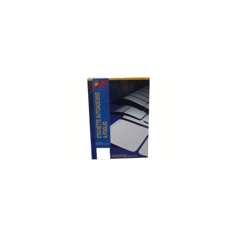 O.P. Etichette laser adesive bianche 1400ET 105X42 OP11.18 O.P. Etichette laser adesive bianche 1400ET 105X42 OP11.18