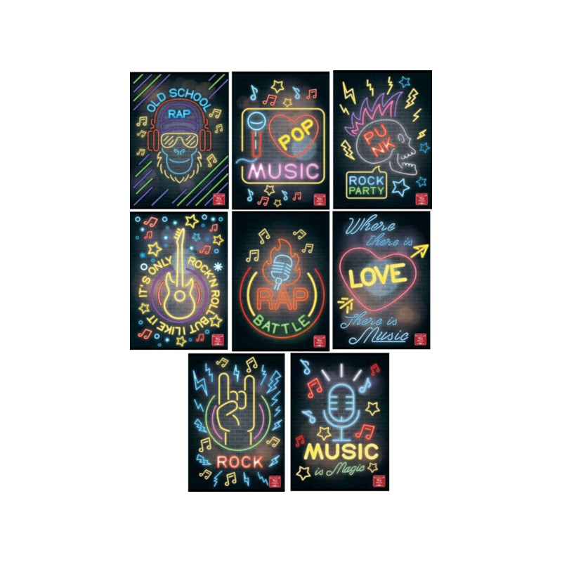 PIGNA Conf.10 pz Quaderno Maxi C 19+1 fogli NEON - Colori Assortiti 100 gr PIGNA Conf.10 pz Quaderno Maxi C 19+1 fogli NEON - Colori Assortiti 100 gr