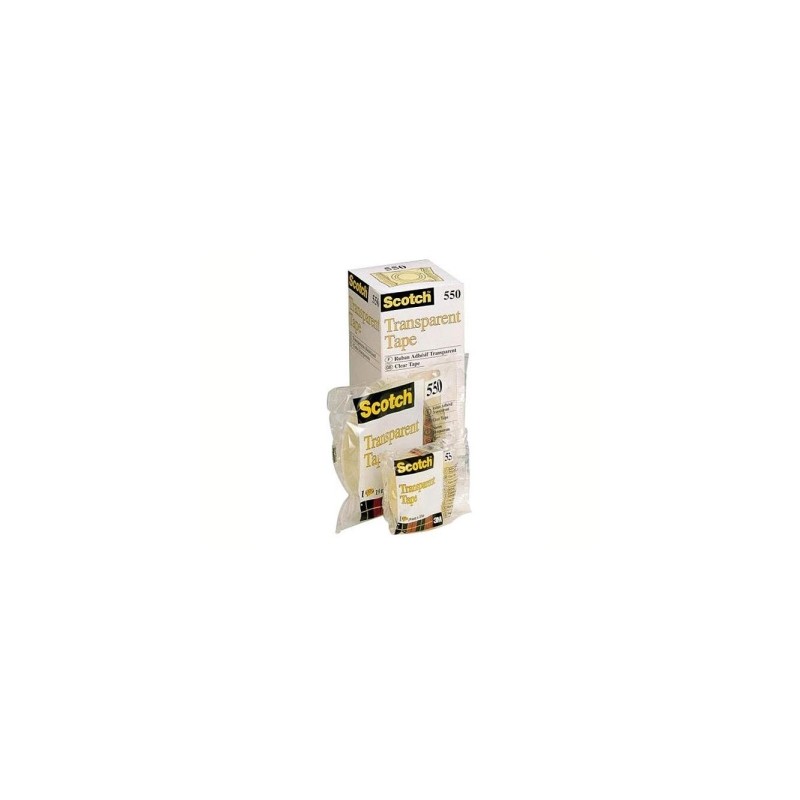 3M Scotch 550 Nastro trasparente 15mm x 33m polipropilene 10 rotoli