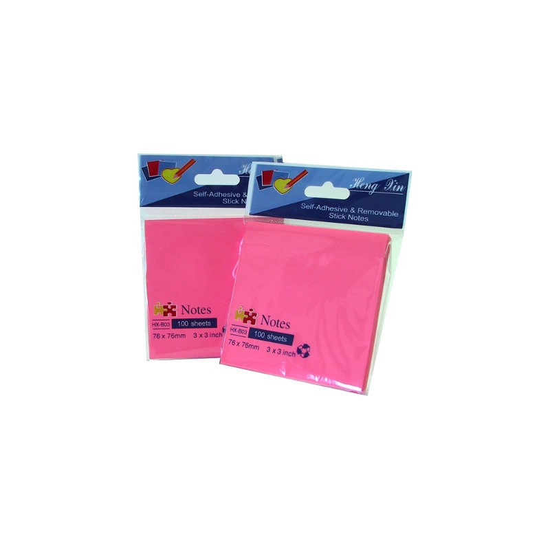 12 Pezzi Blocco Adesivo Post-it 76X76 Rosa Fluo HX-B03 12 Pezzi Blocco Adesivo Post-it 76X76 Rosa Fluo HX-B03