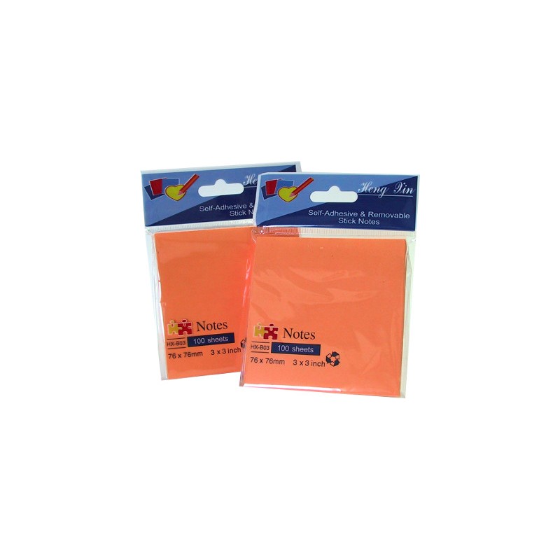 12 Pezzi Blocco Adesivo Post-it 76X76 Arancio Fluo HX-B03 12 Pezzi Blocco Adesivo Post-it 76X76 Arancio Fluo HX-B03