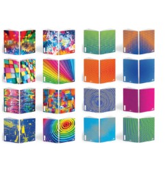 1 - BE MORE BM DIFFERENT Conf.10 pz Quaderni Maxi Alta Foliazione 24+1 fogli Rig.Assortite 100 gr