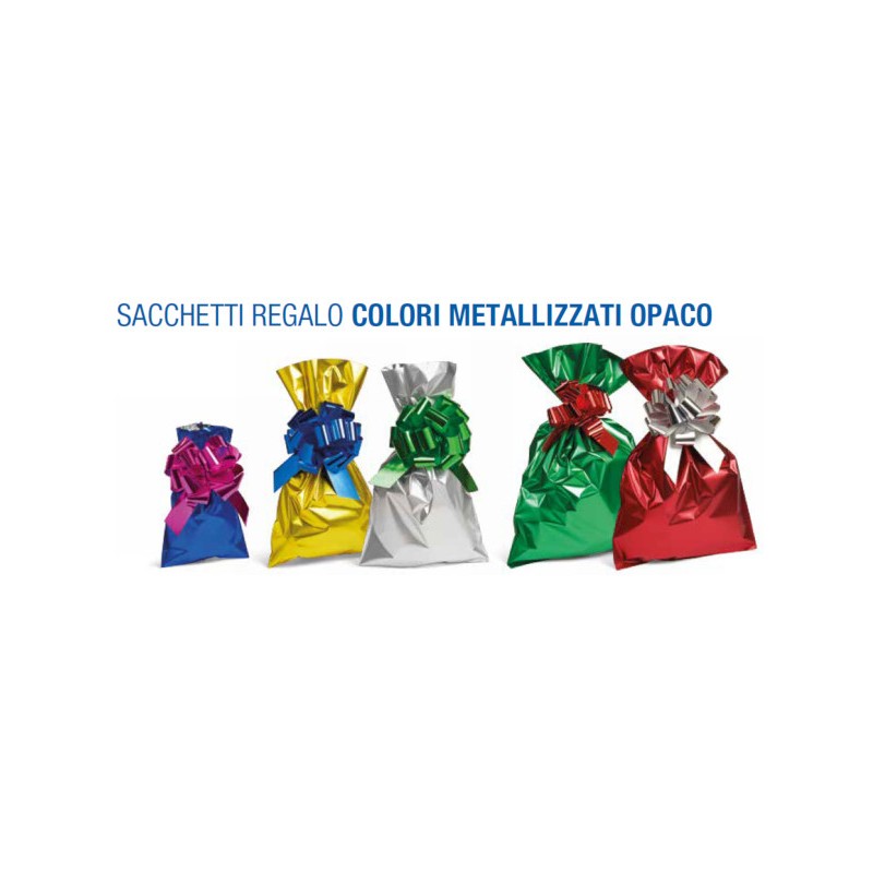 NIJI 100 pezzi Sacchetti regalo in carta colorata metallizzata opaca 20x35 60718 NIJI 100 pezzi Sacchetti regalo in carta colorata metallizzata opaca 20x35 60718