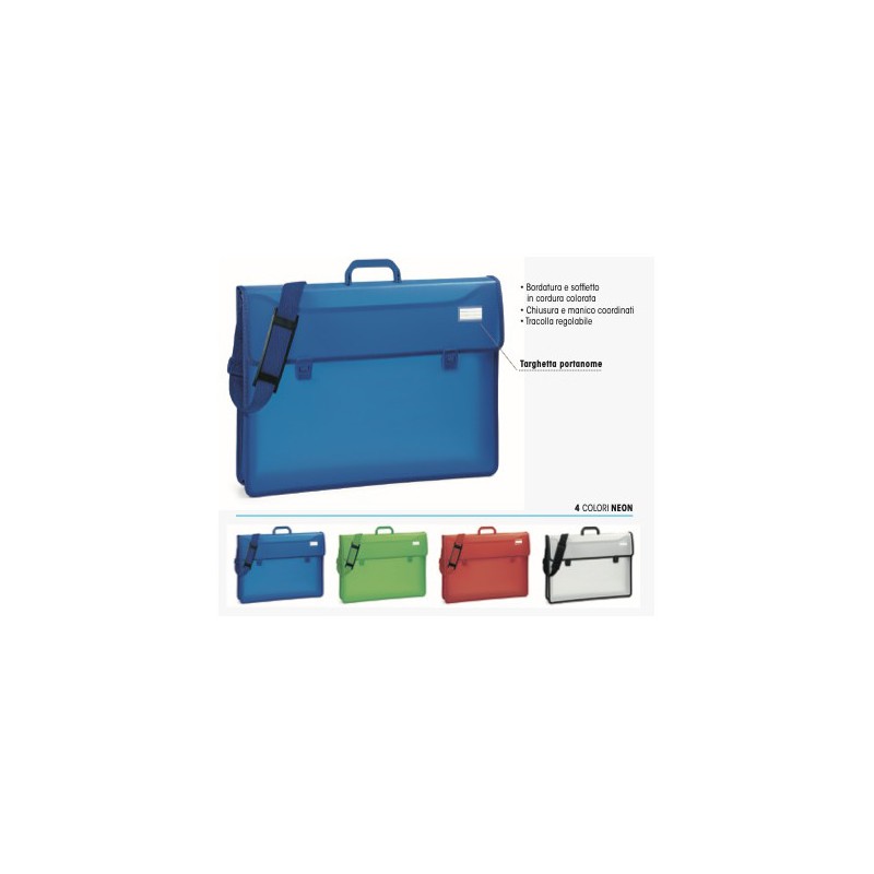 VALIGIA C/TRACOLLA E SOFF. 4 COLORI NEON 52X37X8 60859/60860/60861/60862 VALIGIA C/TRACOLLA E SOFF. 4 COLORI NEON 52X37X8 60859/60860/60861/60862