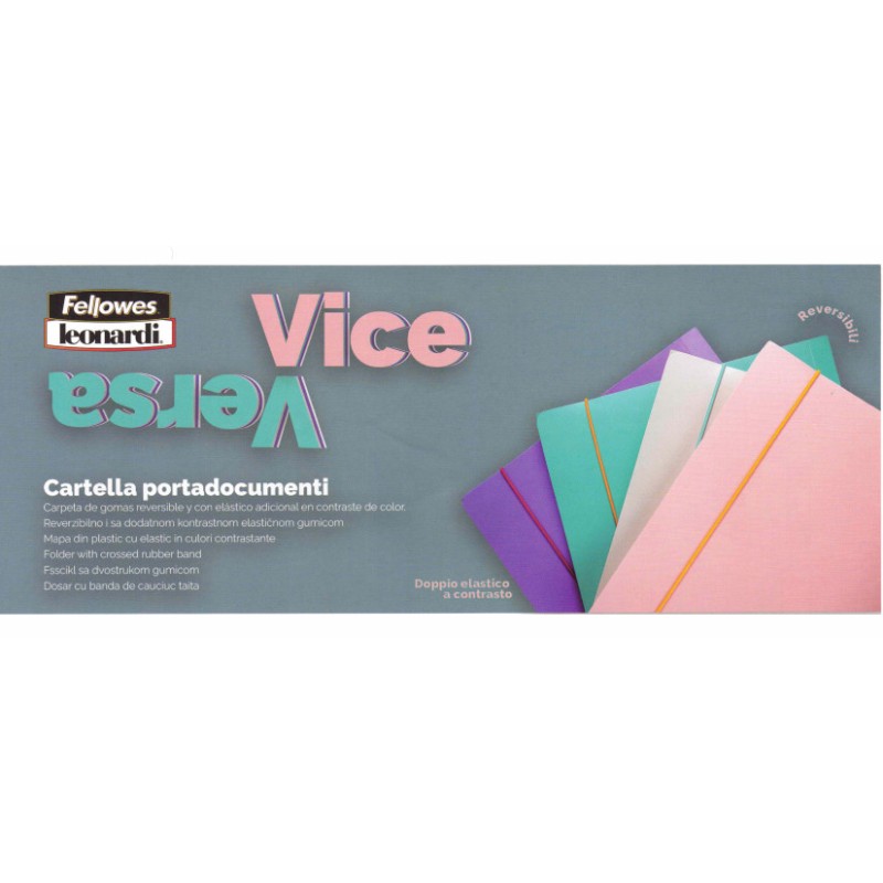 FELLOWES CARTELLA 3L C/EL. FELLOWES VICE-VERSA PLP -4pz - 4 colori reversibili 100041254 FELLOWES CARTELLA 3L C/EL. FELLOWES VICE-VERSA PLP -4pz - 4 colori reversibili 100041254