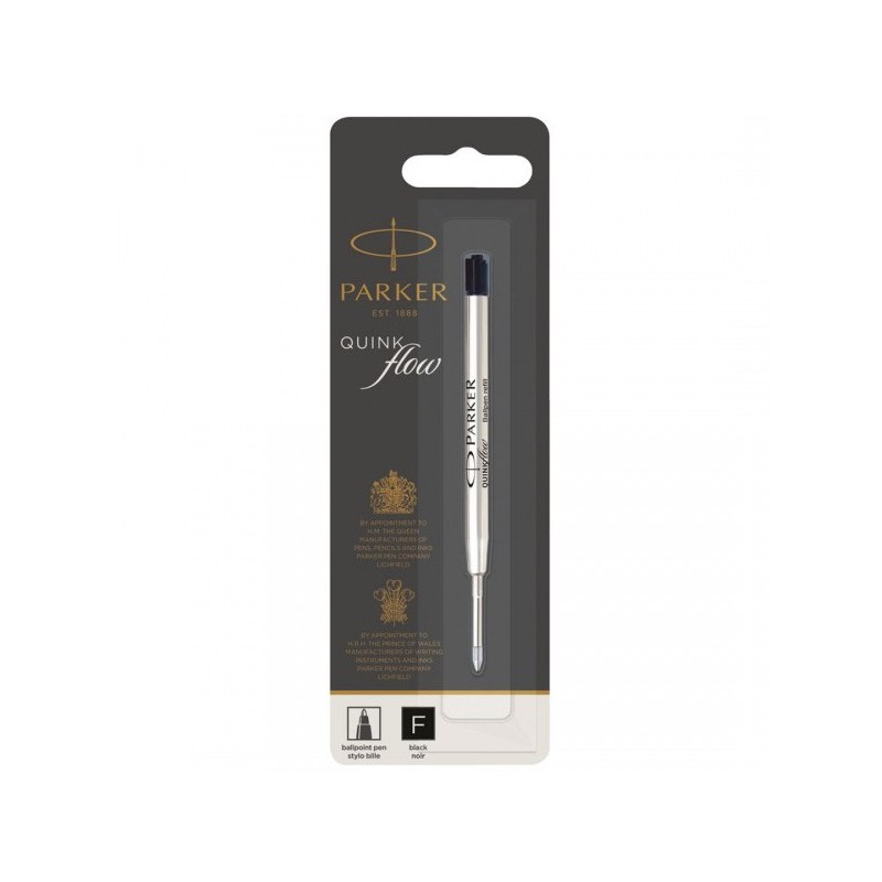 Ricarica Parker Refill sfera standard nero fine QuinkFlow 1950367 Ricarica Parker Refill sfera standard nero fine QuinkFlow 1950367