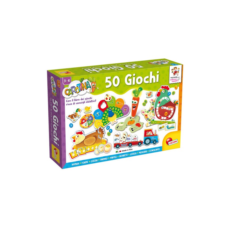 LISCIANI - CAROTINA PENNA PARLANTE 50 GIOCHI NUOVA EDIZIONE 76710 Gioco Educativo per bambini e prima infanzia LISCIANI - CAROTINA PENNA PARLANTE 50 GIOCHI NUOVA EDIZIONE 76710 Gioco Educativo per bambini e prima infanzia
