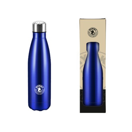 1 - Borraccia termica blu metalizzata doppia camera 500 ML MP09BM