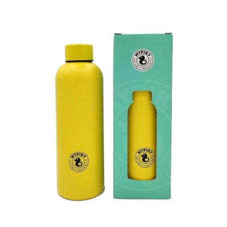 1 - BORRACCIA TERMICA 500ML GIALLO MYPIKY YOUNG DOPPIA CAMERA MP31GL