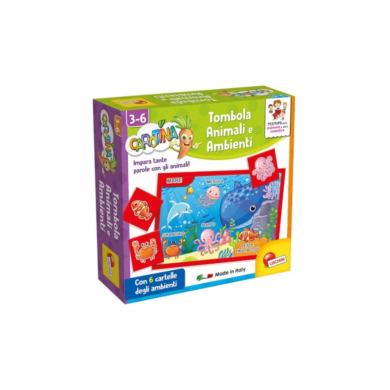 LISCIANI - CAROTINA QUADROTTE ANIMALI E AMBIENTI 87495 Gioco Educativo per bambini e prima infanzia LISCIANI - CAROTINA QUADROTTE ANIMALI E AMBIENTI 87495 Gioco Educativo per bambini e prima infanzia