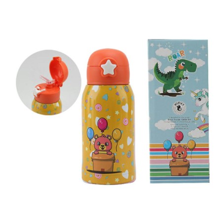 1 - BORRACCIA TERMICA BABY 500ML. C/CANNUCCIA MYPIKY ORSETTO MPBB04