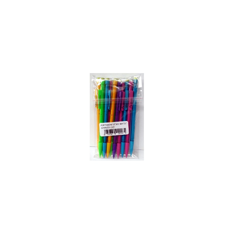 Bic Matic Sunnies portamine assortiti 0.7 mm 12 Pz Bic Matic Sunnies portamine assortiti 0.7 mm 12 Pz
