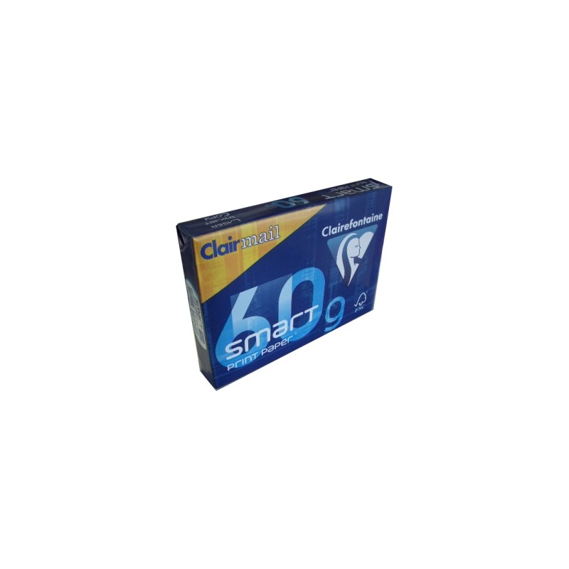 CLAIREFONTAINE 500 fogli Carta per fotocopie Clairmail bianca A4 60 gr 1929 CLAIREFONTAINE 500 fogli Carta per fotocopie Clairmail bianca A4 60 gr 1929