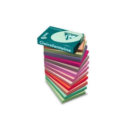 1 - CLAIREFONTAINE TROPHEE 250 fogli Carta per fotocopie A4 210 gr colore verde foresta 2213