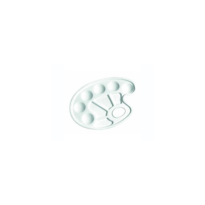 LEBEZ Tavolozza in Plastica 10 Scomparti Bianca 832 LEBEZ Tavolozza in Plastica 10 Scomparti Bianca 832